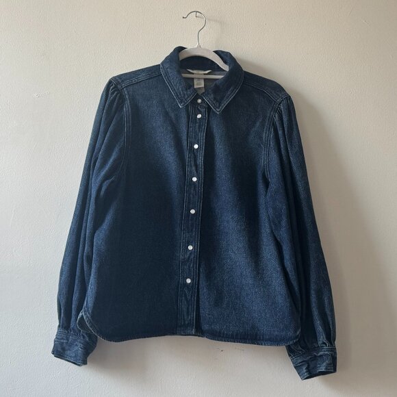 H&M Tops - H&M Dark Denim Blouse